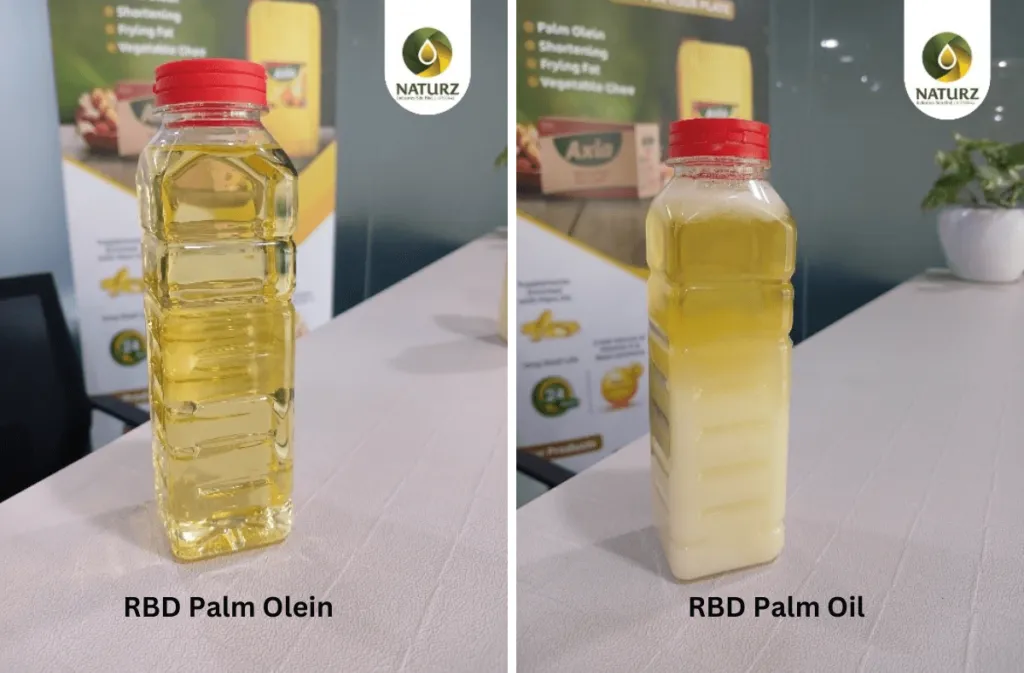 Naturz RBD Palm Oil and RBD Palm Olein differences